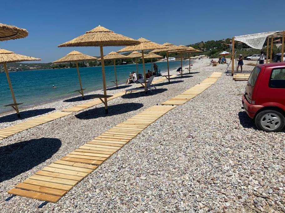 Familienfreundliches Fischerhaus Am Strand Porto Heli Luaran gambar